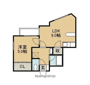 マトリクス【6階】の間取り