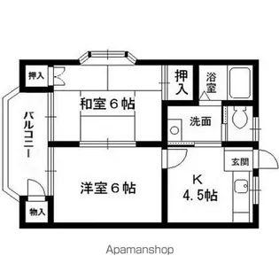 ピースハウス【205号室】の間取り