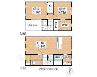 アガサス砂場北【1階】の間取り