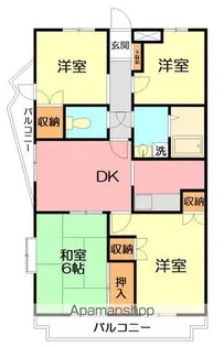 マーカスヒル湘南【6階】の間取り