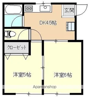 ビラ22【203号室】の間取り