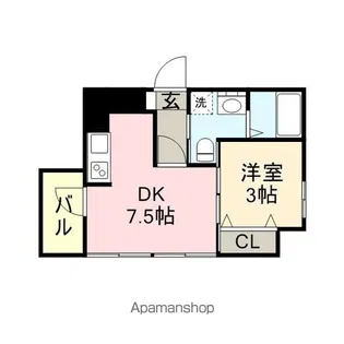 エクセレンシア博多【906号室】の間取り