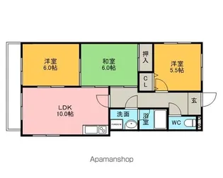 アサヒビル【2階】の間取り