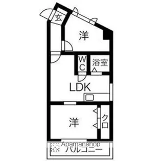 桜通サンダイマンション【5階】の間取り