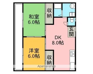 メゾン余戸東【2階】の間取り