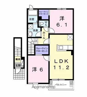 アルメリア【2階】の間取り