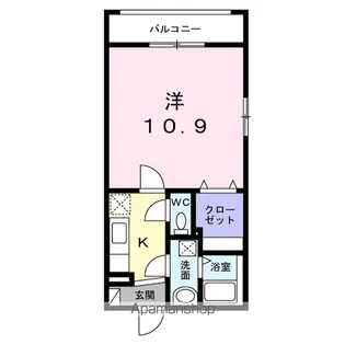 ラ・ヴィータⅡ【2階】の間取り