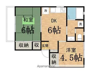 メンバーズタウン聖蹟桜ヶ丘【B-103号室】の間取り