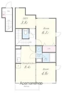 カーサ西の宮【2階】の間取り