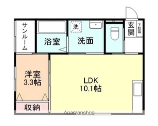 ラパス【1階】の間取り