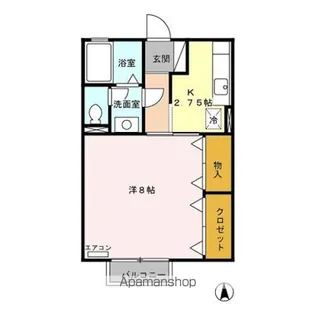 マロングレイス A【1階】の間取り