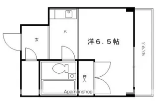 グランタック竜安寺【303号室】の間取り
