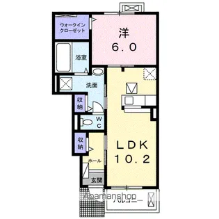 宮城県仙台市青葉区上愛子字北原道上【アパート】の間取り