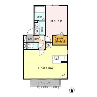 セジュールきよし B【2階】の間取り