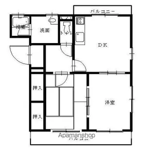 アーバンハイツA【102号室】の間取り
