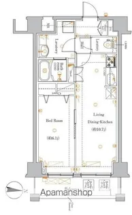シャルム亀戸【6階】の間取り