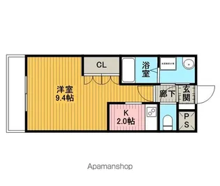 グランシャリオ【2階】の間取り