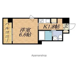 レジディア南1条【6階】の間取り