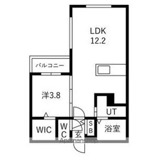 仮)宮の森2ー2MS【2階】の間取り