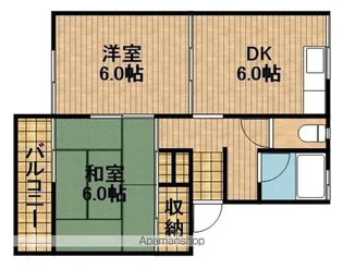 ライムささがせ【2-105号室】の間取り