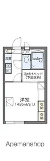 レオパレス屋形原【2階】の間取り