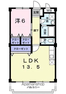 アムールリベルテ18【3階】の間取り
