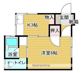 白百合荘【2階】の間取り