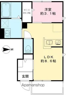 BELLE JIANG Ⅱ【105号室号室】の間取り