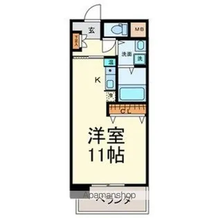 ボヌール千代田【5階】の間取り