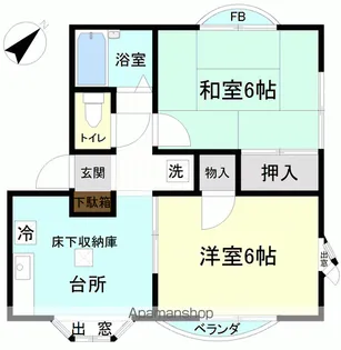 ジュネメゾン【Ⅲ101号室】の間取り