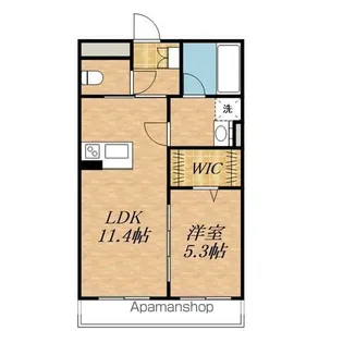 グランコートMⅡ【107号室】の間取り