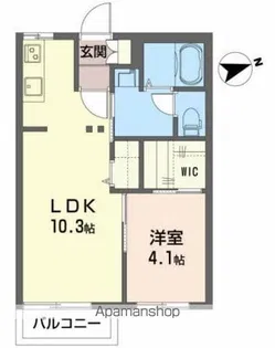 ビューハイツ南町A棟【2階】の間取り