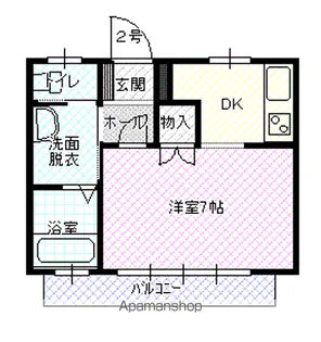 タウンコート松戸【1階】の間取り