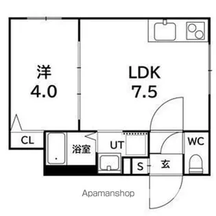 ラフィーネ発寒南Ⅱ【403号室】の間取り