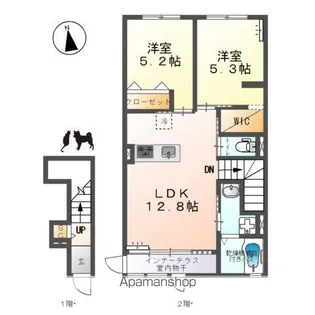 シルキー【201号室】の間取り