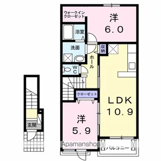 リオン・ハイツ【2階】の間取り