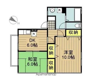 オイコス 参番館【1階】の間取り