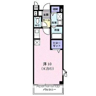 アヴニールS【2階】の間取り