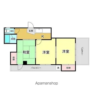 ラ・フォンテ都町【3階】の間取り