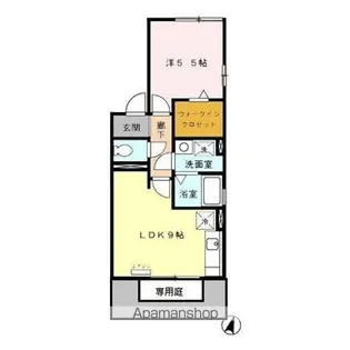 セジュール里【1階】の間取り