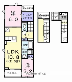 リシェール【3階】の間取り