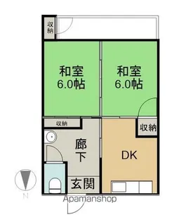 たちばなマンション【213号室】の間取り