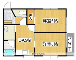 KAORUハイツ【202号室】の間取り