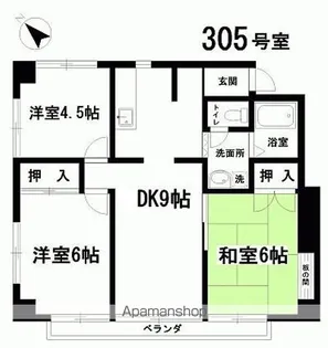 ファミールヴィラ【305号室】の間取り