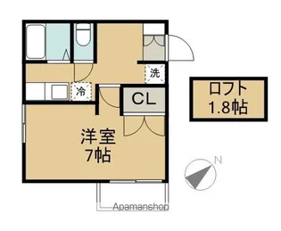 リリーアパート【103号室】の間取り