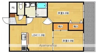 グレースKⅡ【2階】の間取り