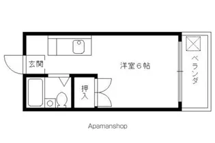 第1グランドールMIYAGAWA【306号室】の間取り
