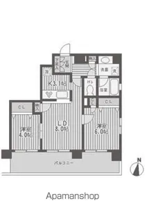 レジディア両国【8階】の間取り