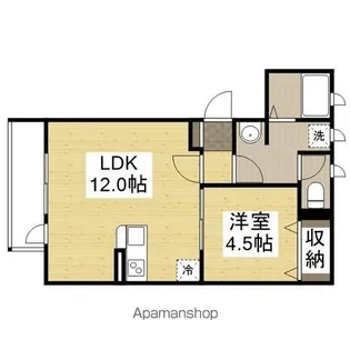 MISTRAL西延末Ⅱ【304号室】の間取り