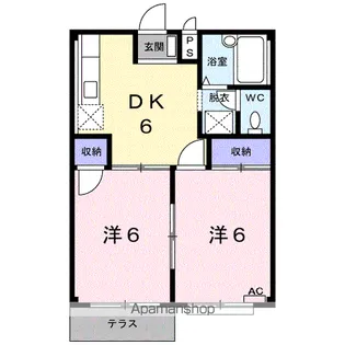 クレヨンハウスA【1階】の間取り